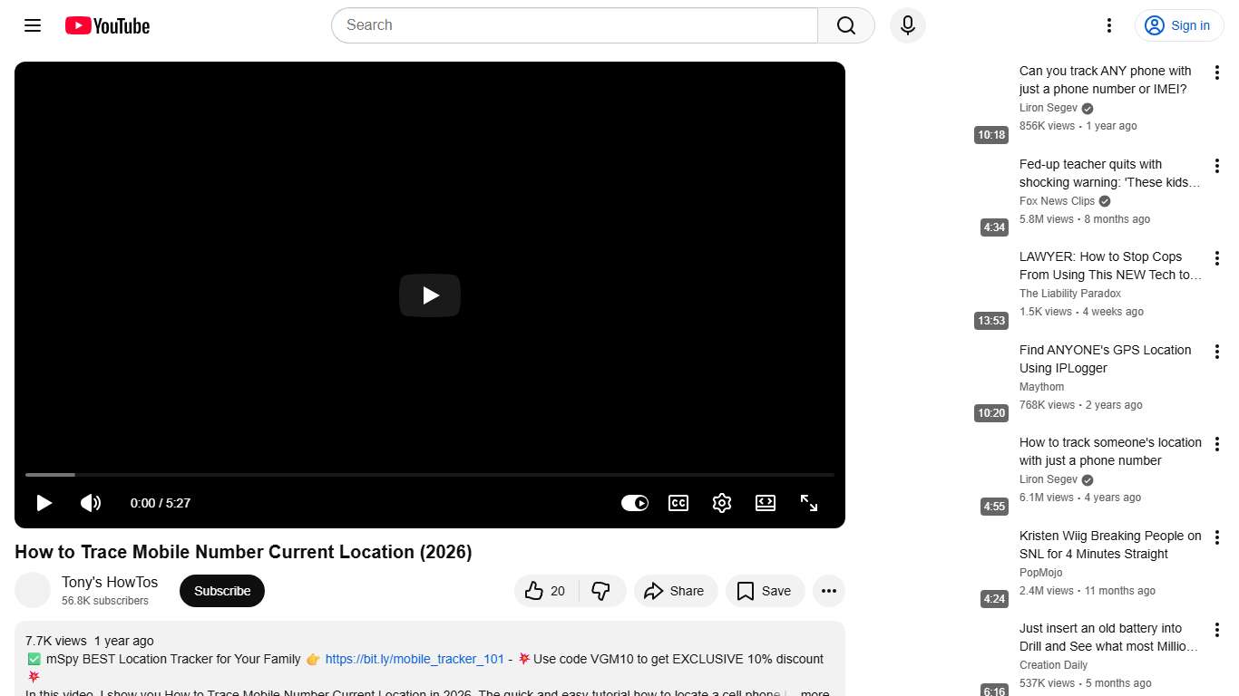How to Trace Mobile Number Current Location (2026) - YouTube